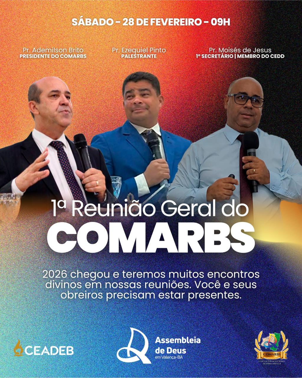 1ª Reunião Geral do COMARBS 2026